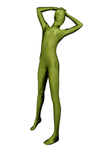 Army Green Lycra Spandex Zentai Suit